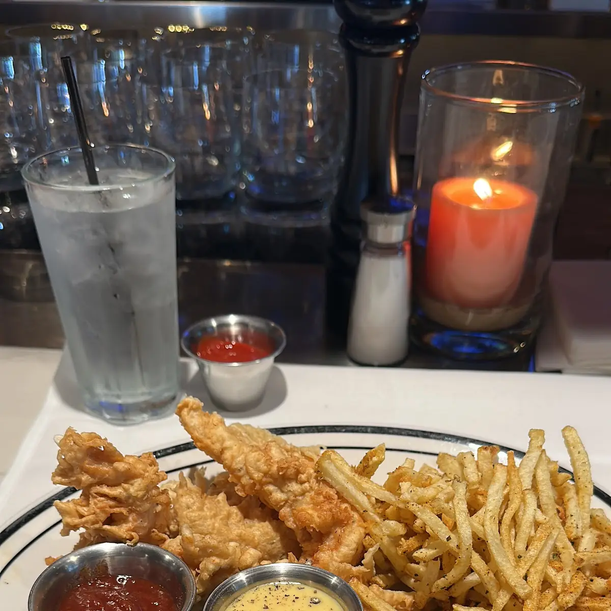 Happy Hour Chicken Strips and Fries