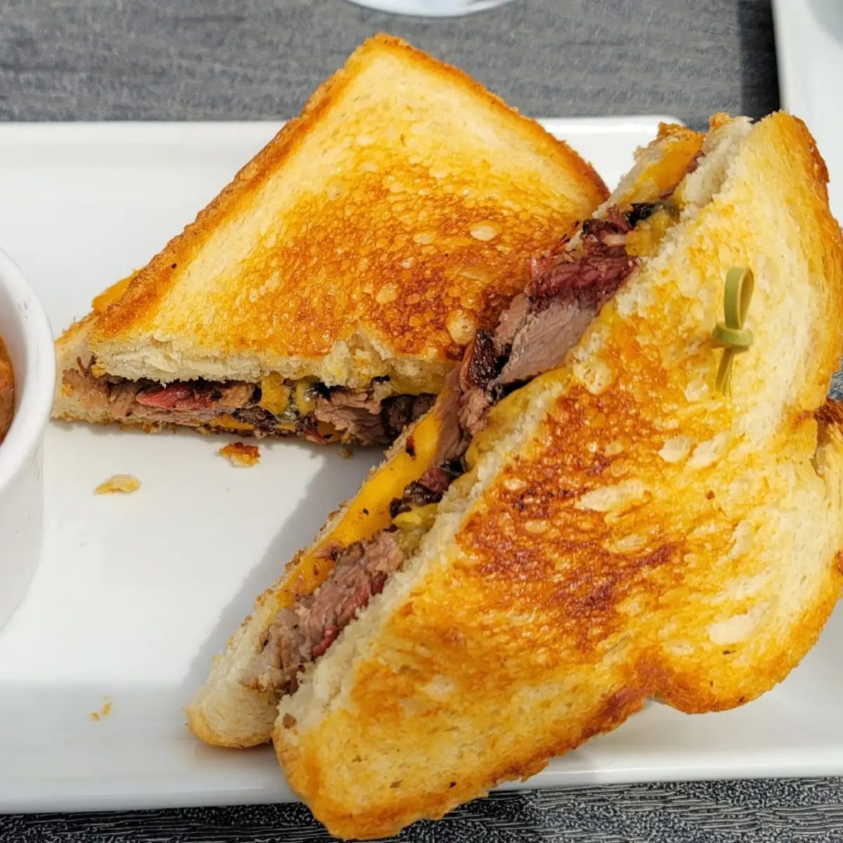 Brisket Grilled Cheese Sandwich