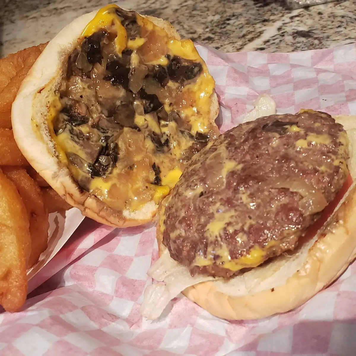 Mushroom Swiss Burger