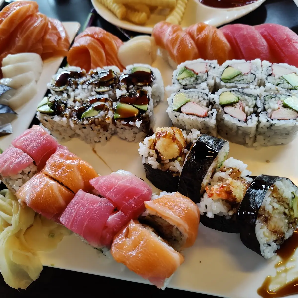 Assorted Sushi and Sashimi Platter
