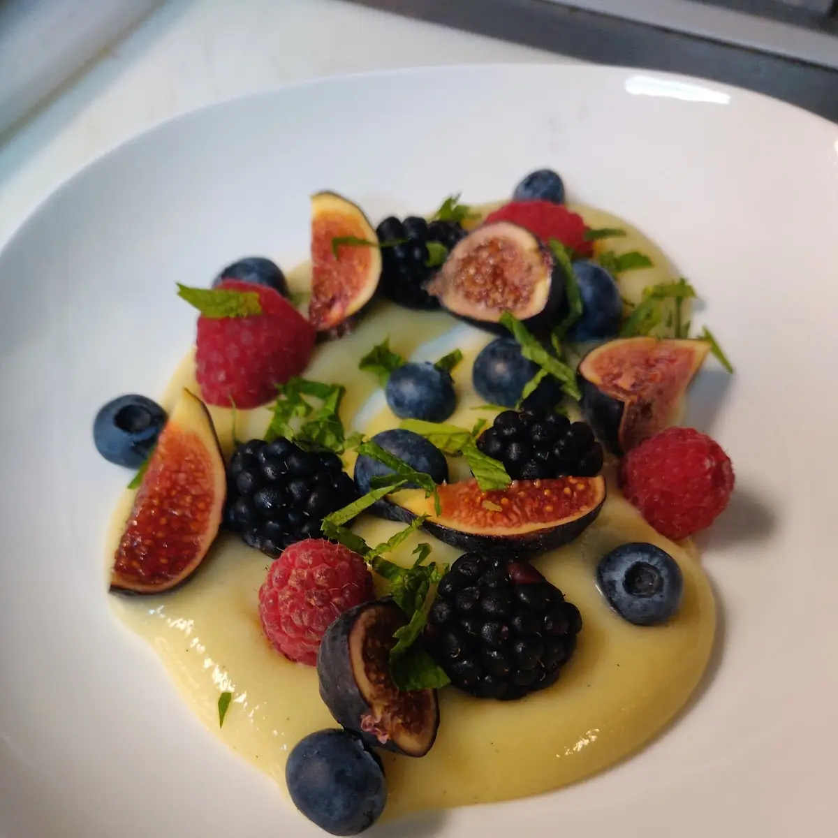 Lemon Curd with Fresh Berries and Fruit
