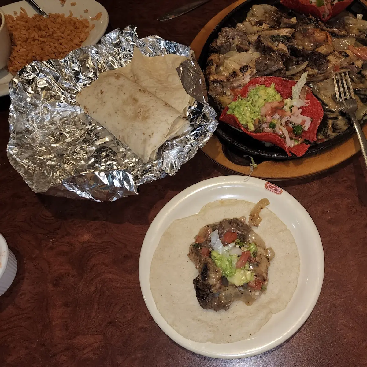 Stake and Chicken Fajitas for 2