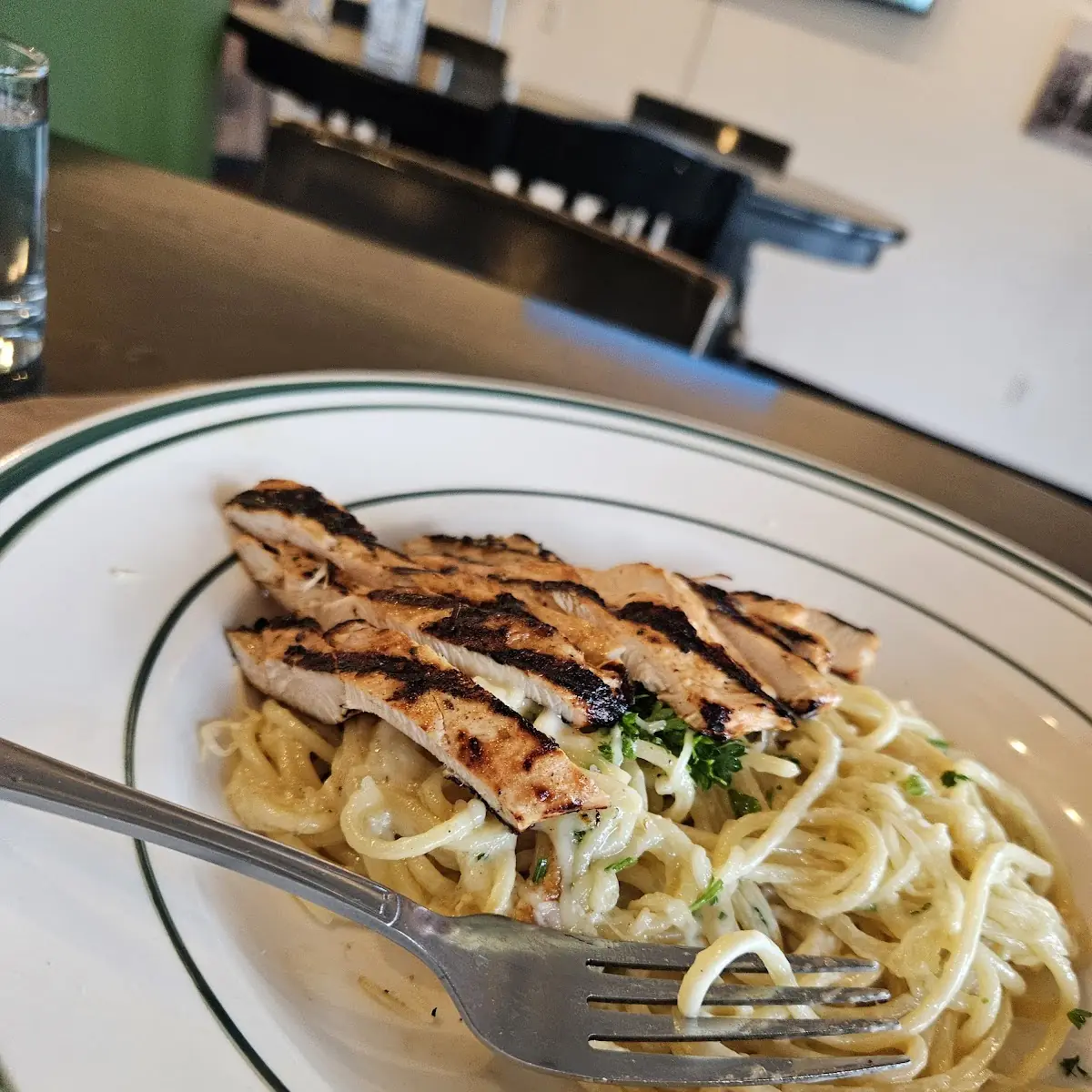 Grilled Chicken Alfredo