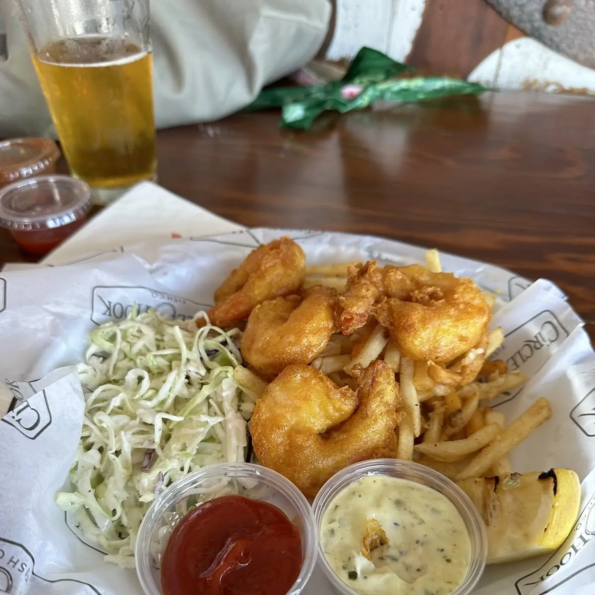 Fried Shrimp and Chips