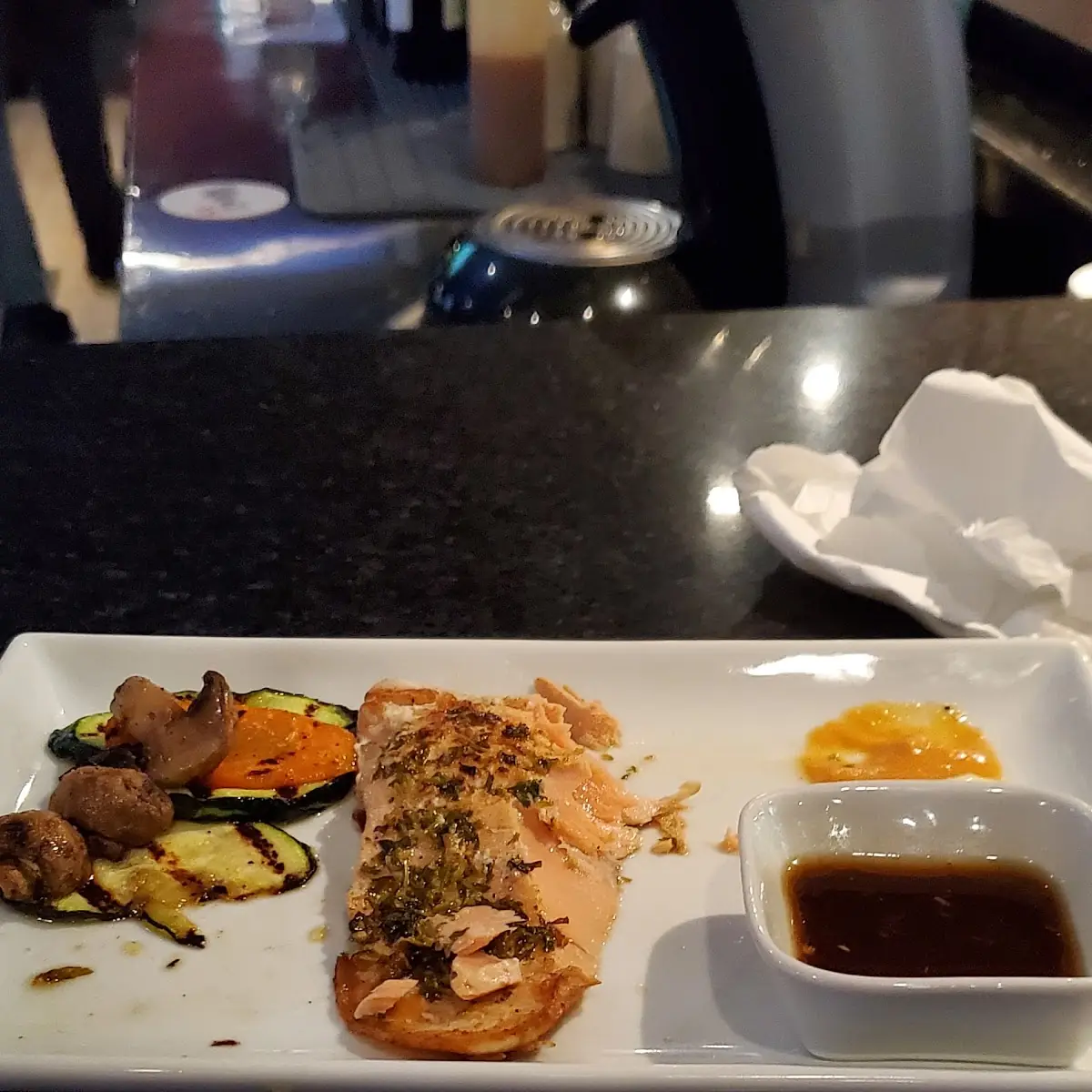 Atlantic Grilled Salmon with Veggies