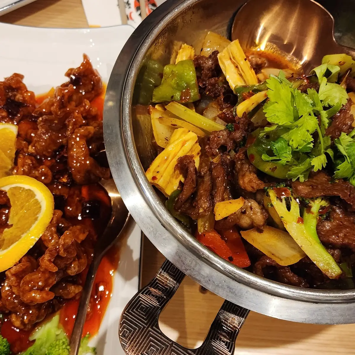 Orange Chicken & Dry Hot Pot