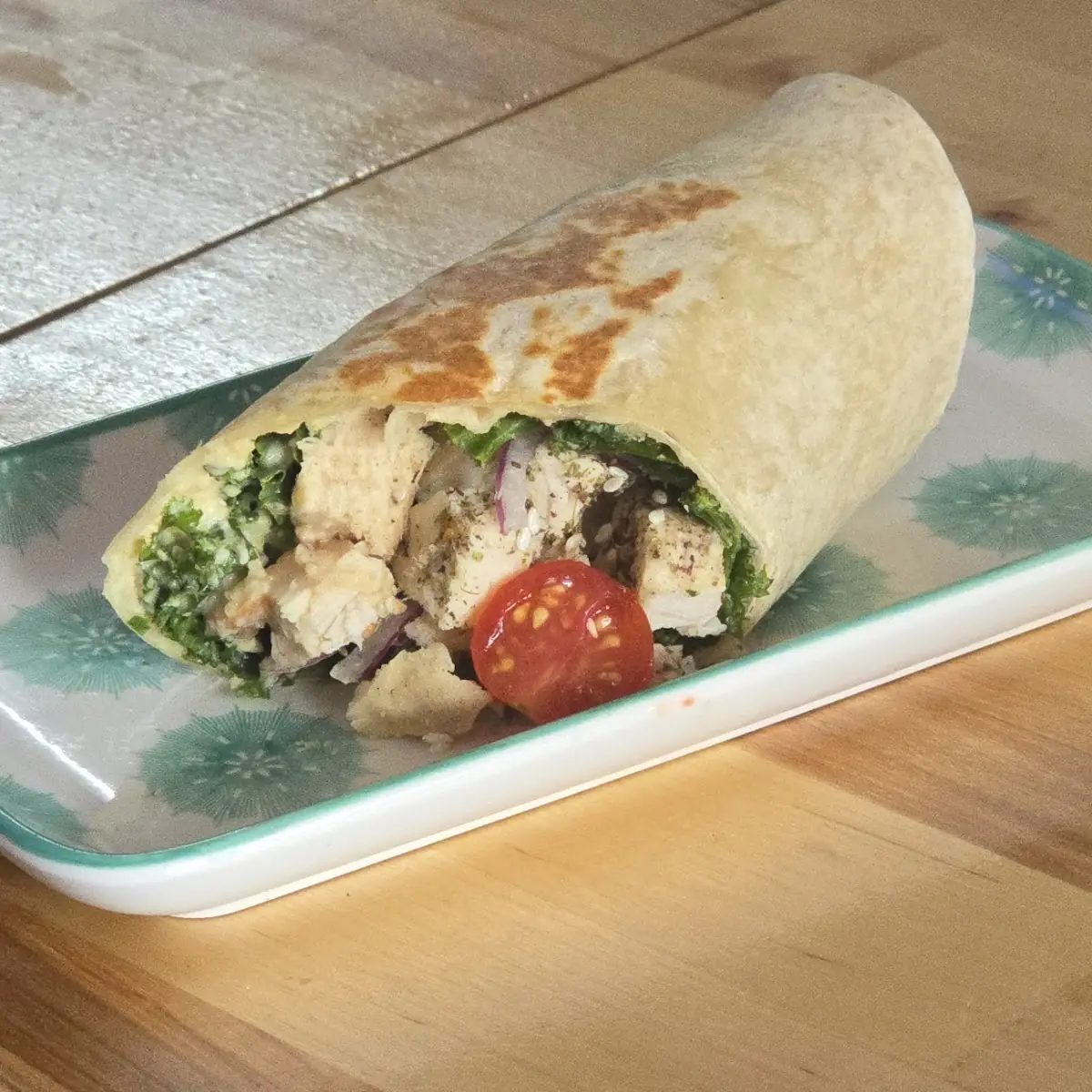 Chicken Hummus Wrap