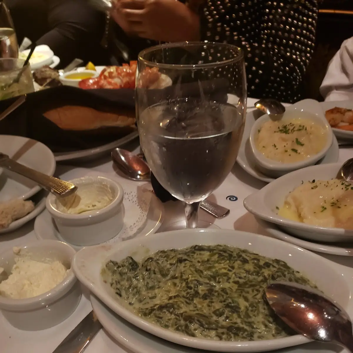 Mashed Potatoes & Creamed Spinach