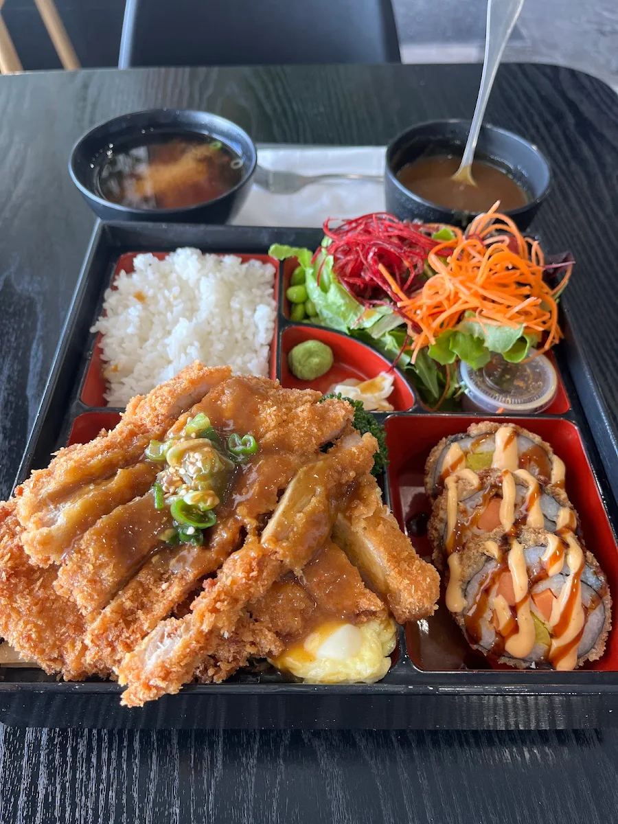 Curry Pork Katsu Bento Box, On The Rice
