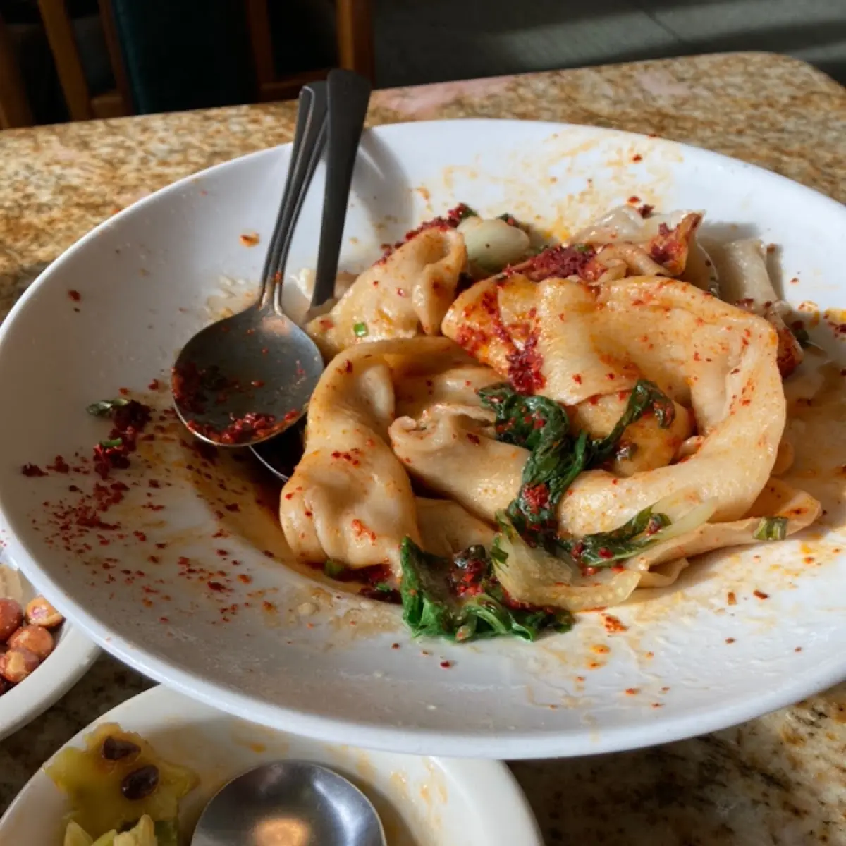 Wontons with Hot Sauce