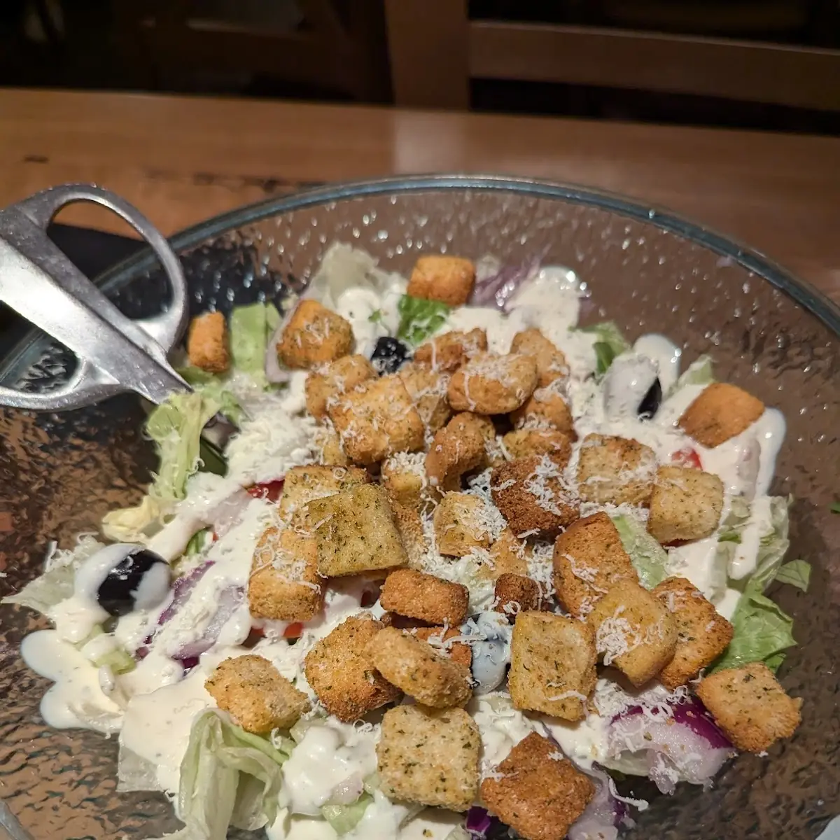 Salad with Ranch Dressing