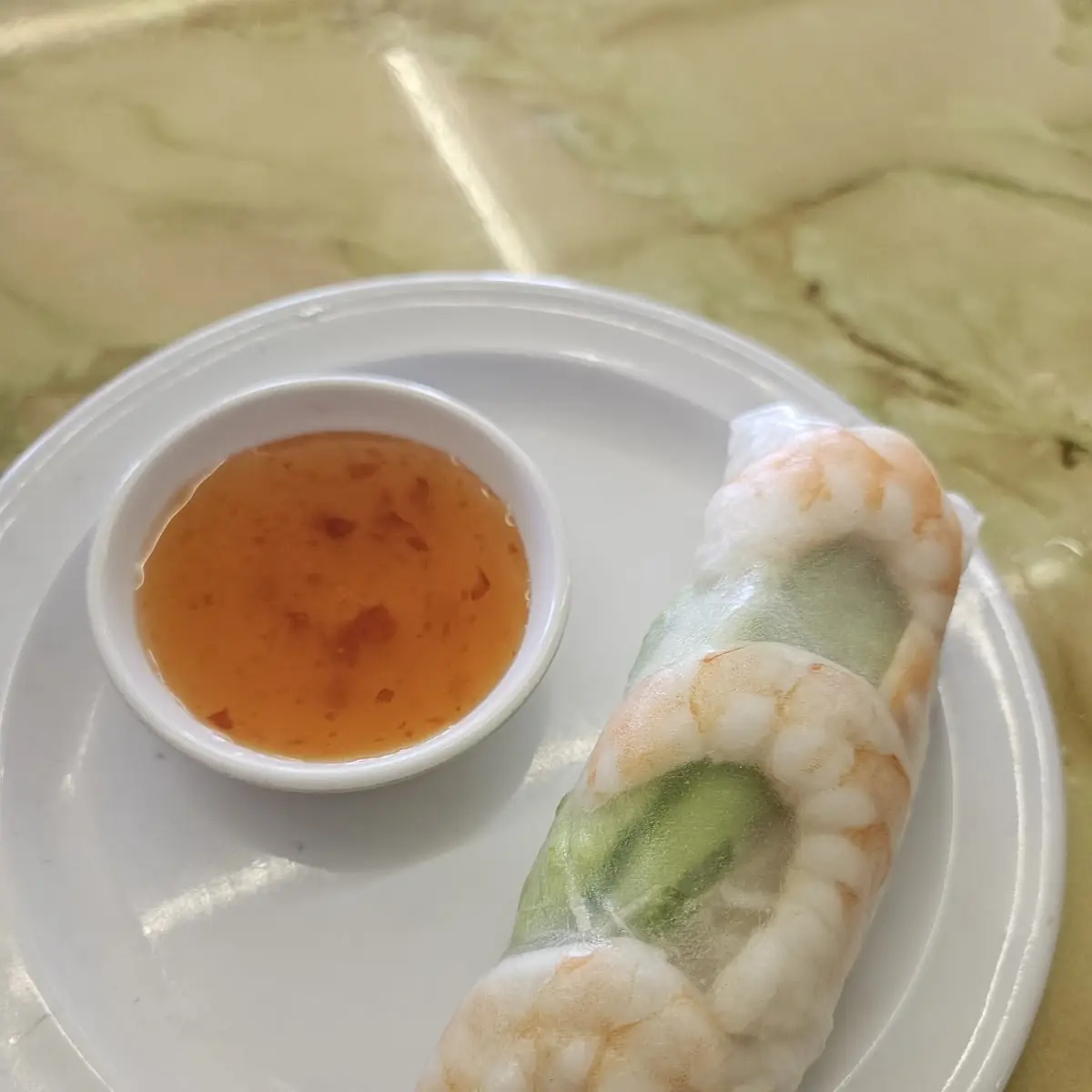 Shrimp Rice Paper Rolls with Peanut Sauce