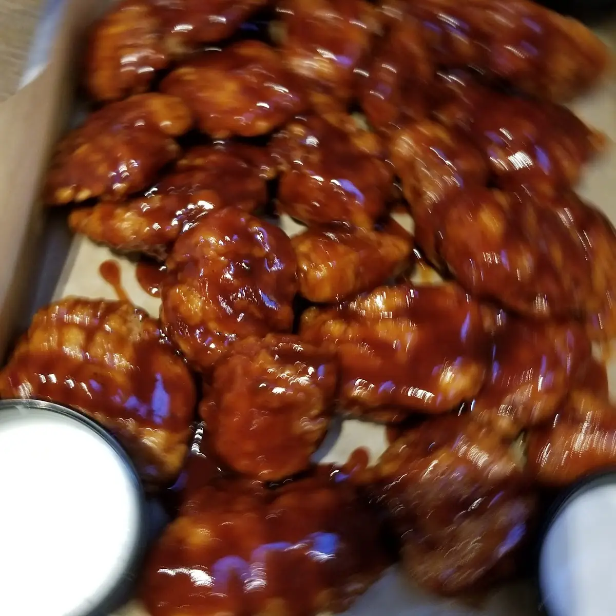 Honey BBQ Boneless Wings Are Great