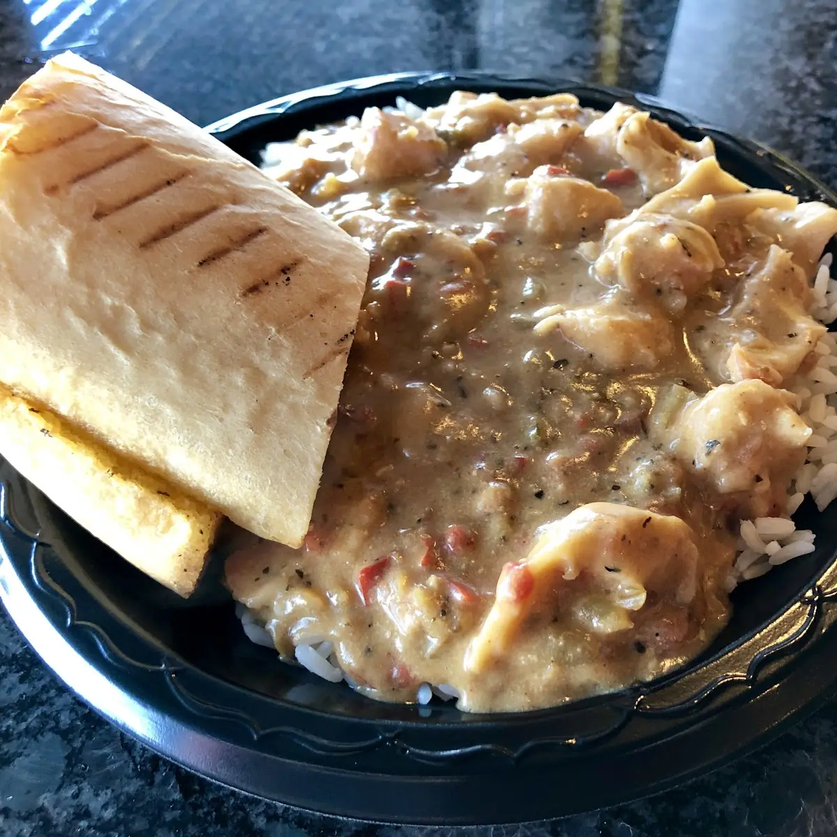 Half Lobster and Shrimp Alfredo