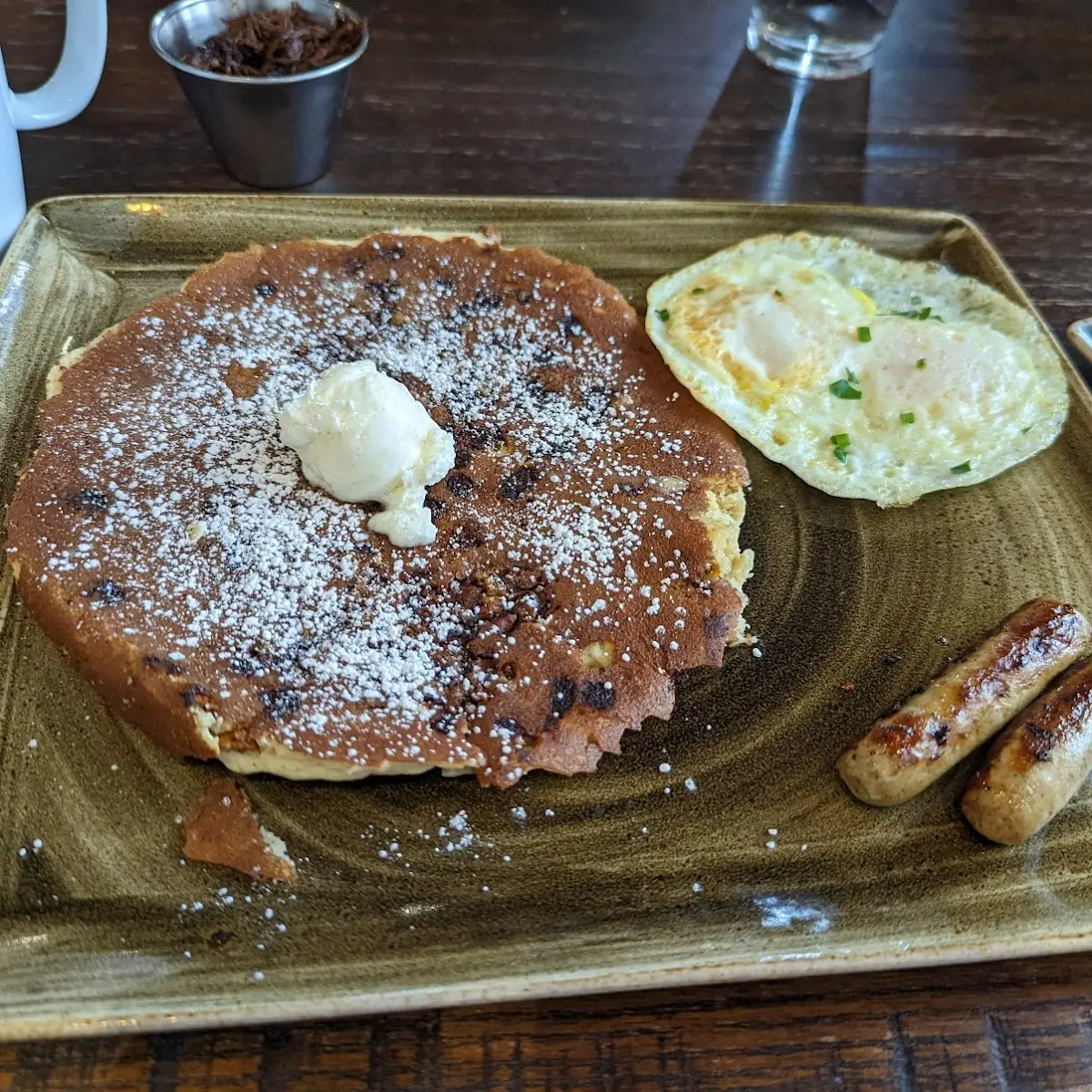 Cinnamon Chip Pancake Breakfast