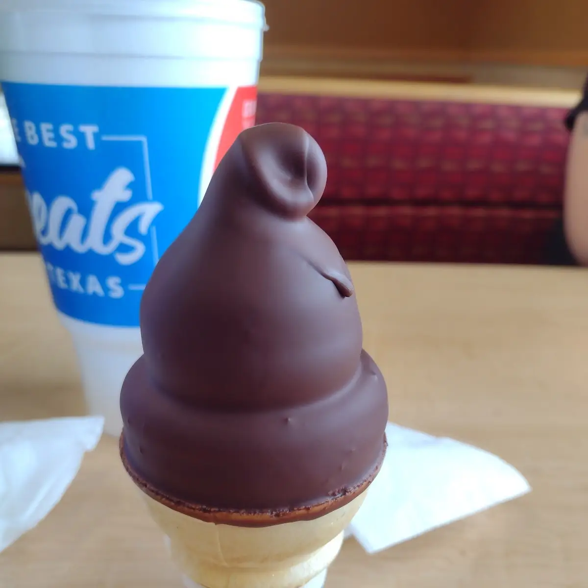 Chocolate Dip Ice Cream Cone