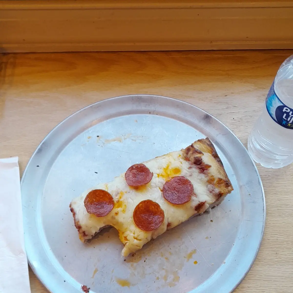 Sicilian Pizza Slice with Pepperoni