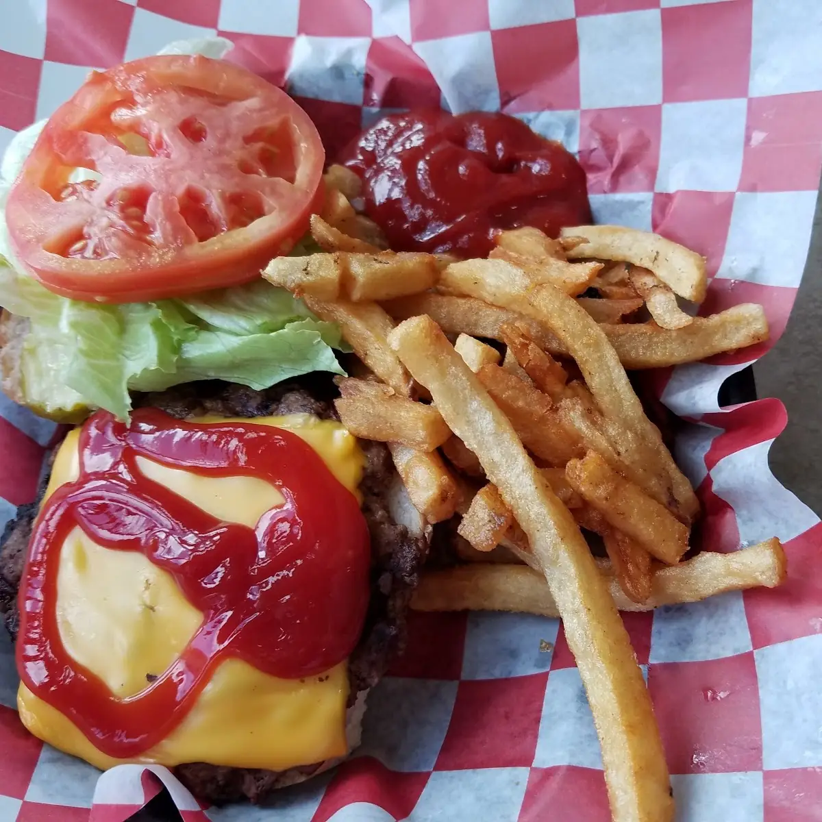 Burger and Fries