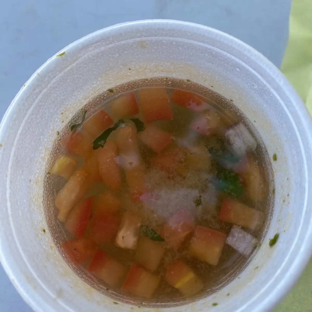 Complementary Seafood Soup