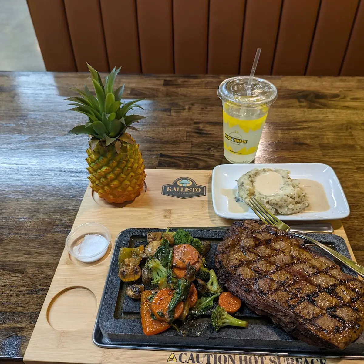 Ribeye Steak w Grilled Mixed Vegetables