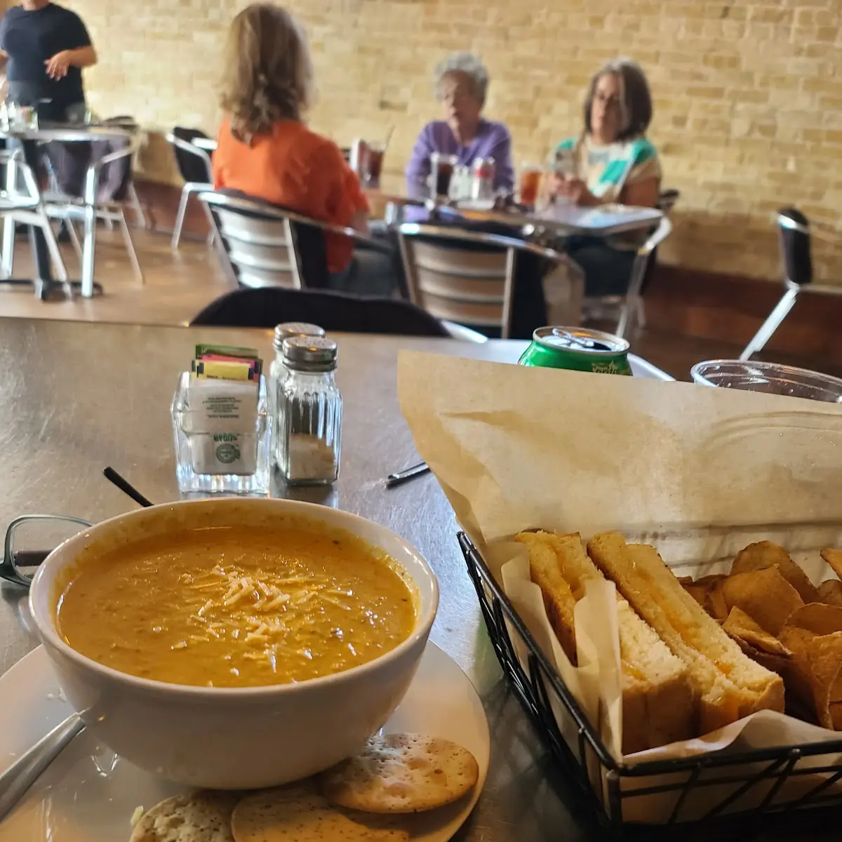 Grilled Cheese Sandwich & Tomato Basil Soup