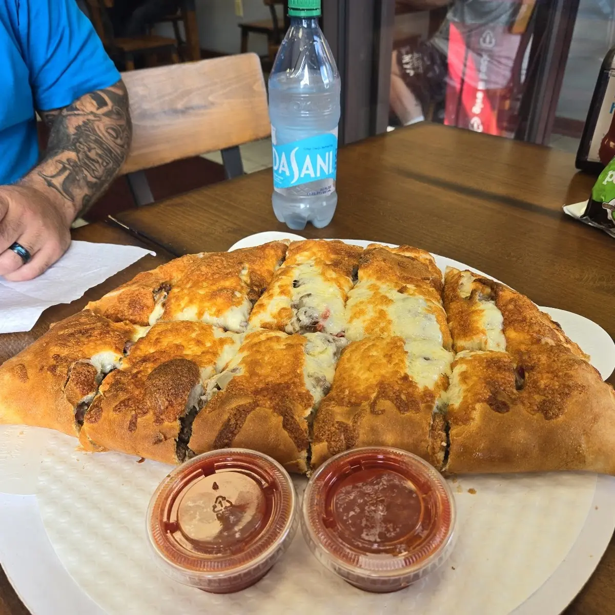 Large Steak Bomb Calzone