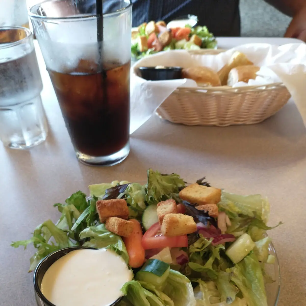 Dinner Salad Bleu Cheese Dressing