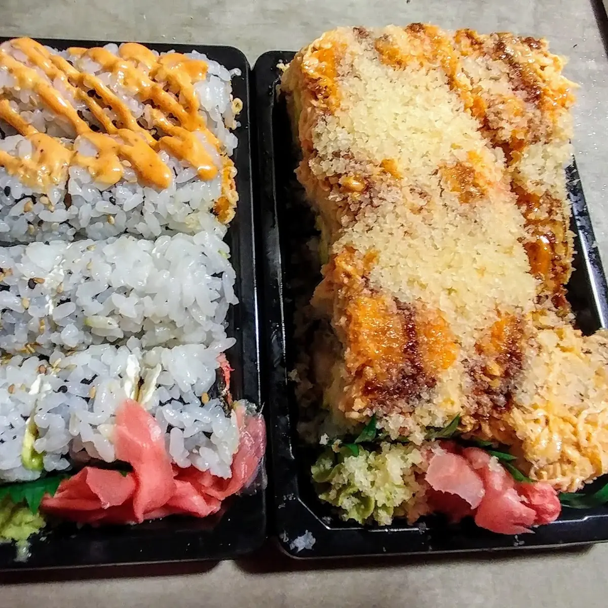 Crunch Crab Philly Roll and Super Crunch Roll