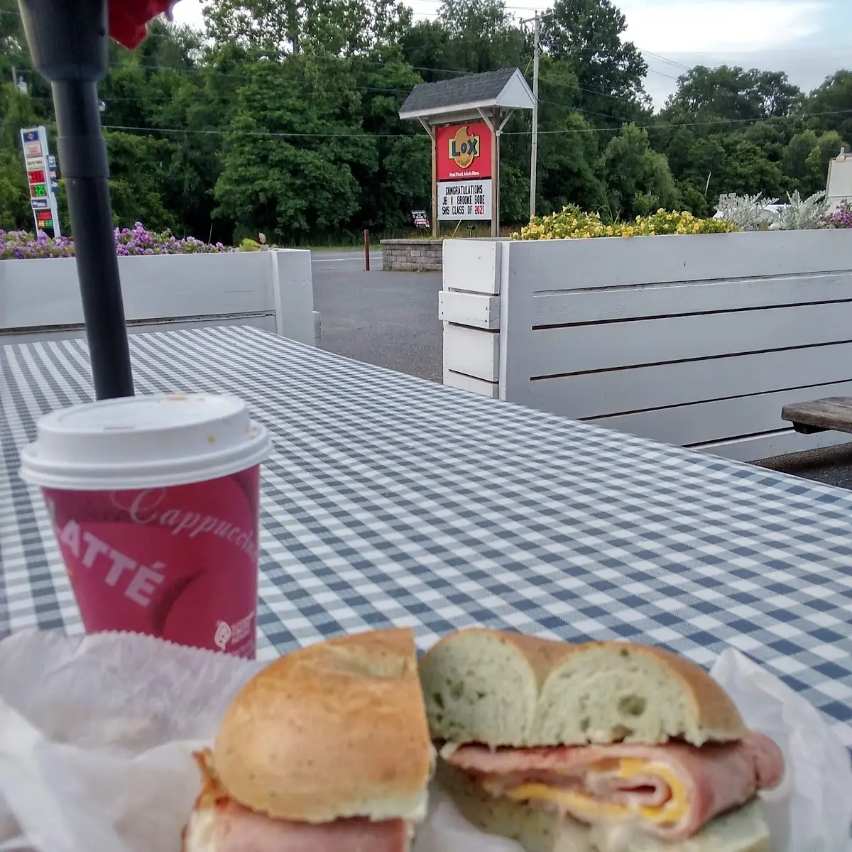 Egg Cheese and Ham Sandwich