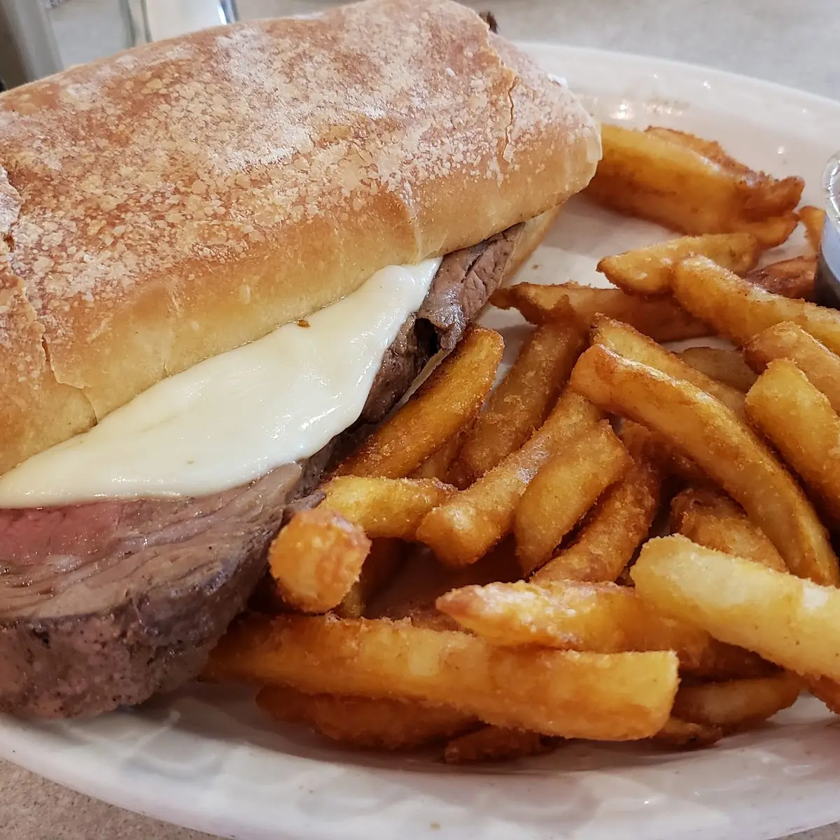 Prime Rib Sandwich with Fries