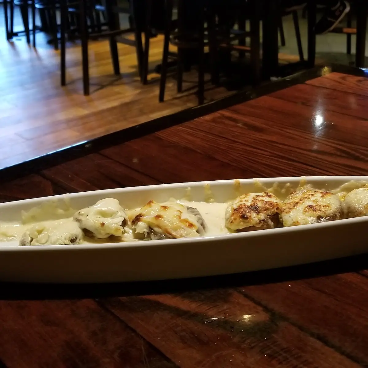 White Cheddar Stuffed Mushrooms