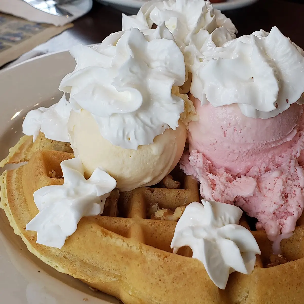 Belgian Waffle Sundae