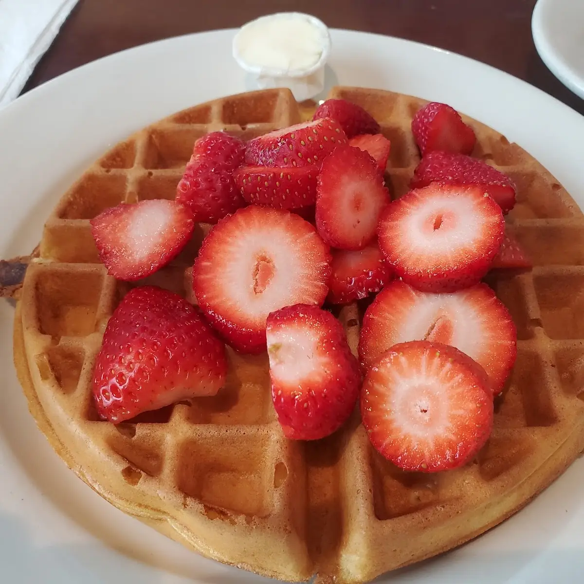 Strawberry Belgium Waffle