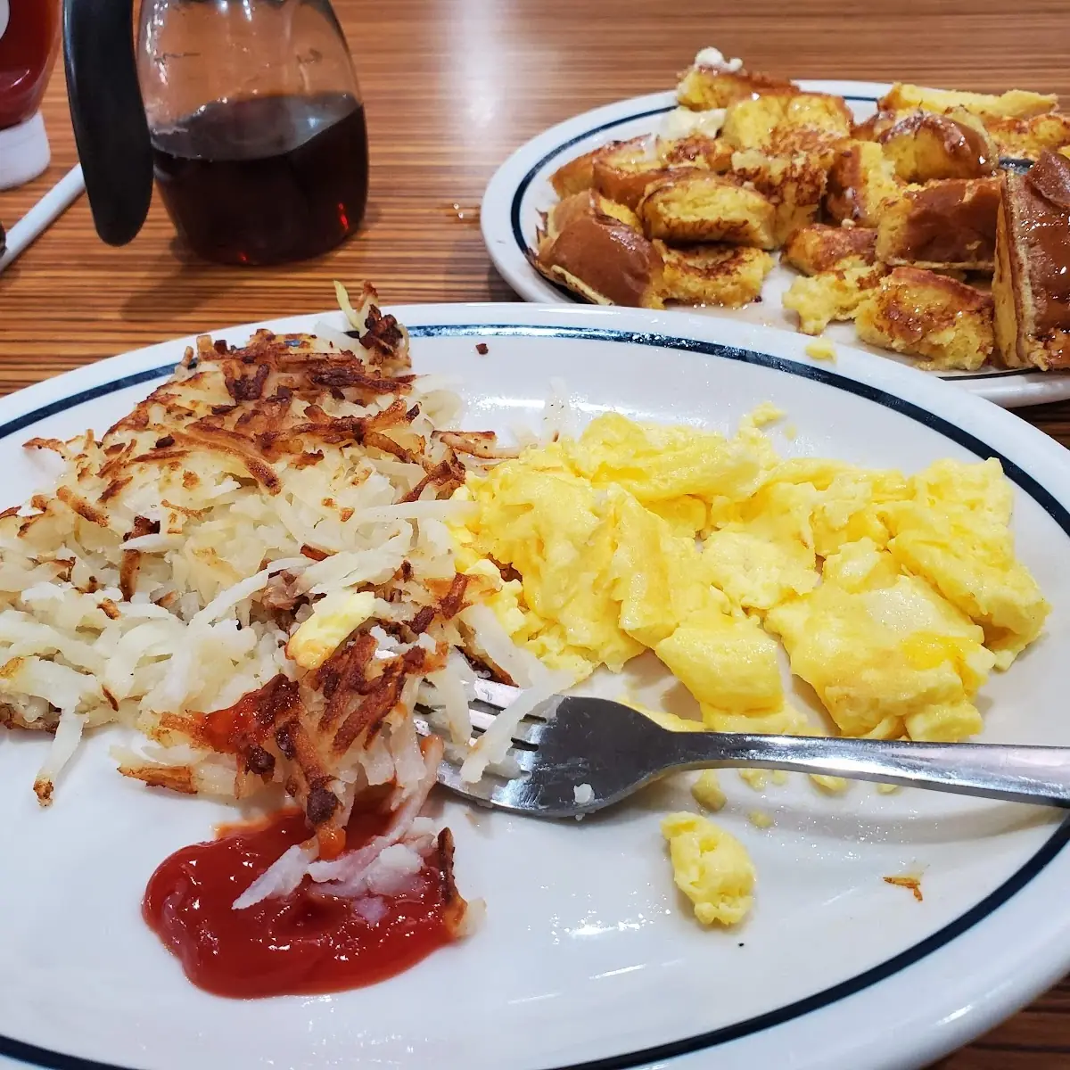Hash Browns and Scrambled Eggs