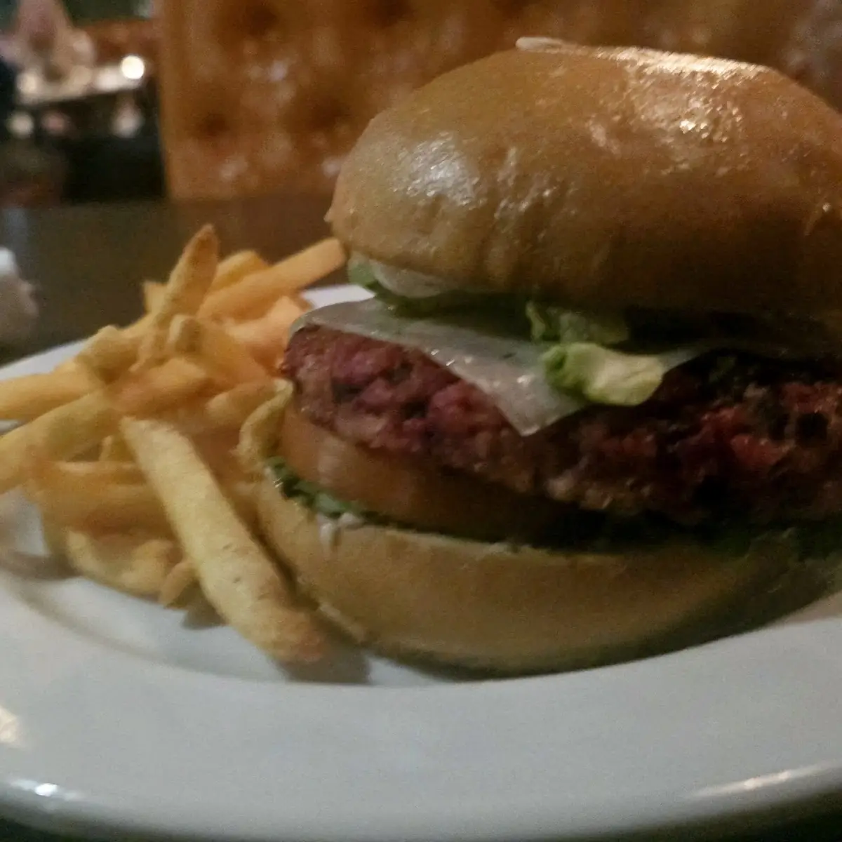 Quinoa Burger and Fries