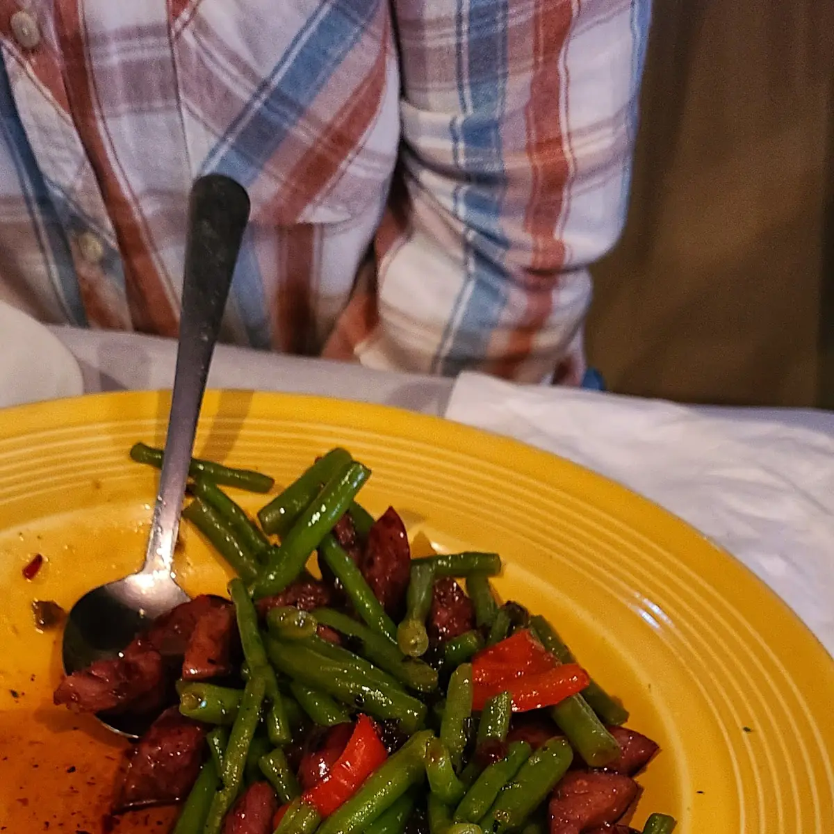 Green Beans Sausage