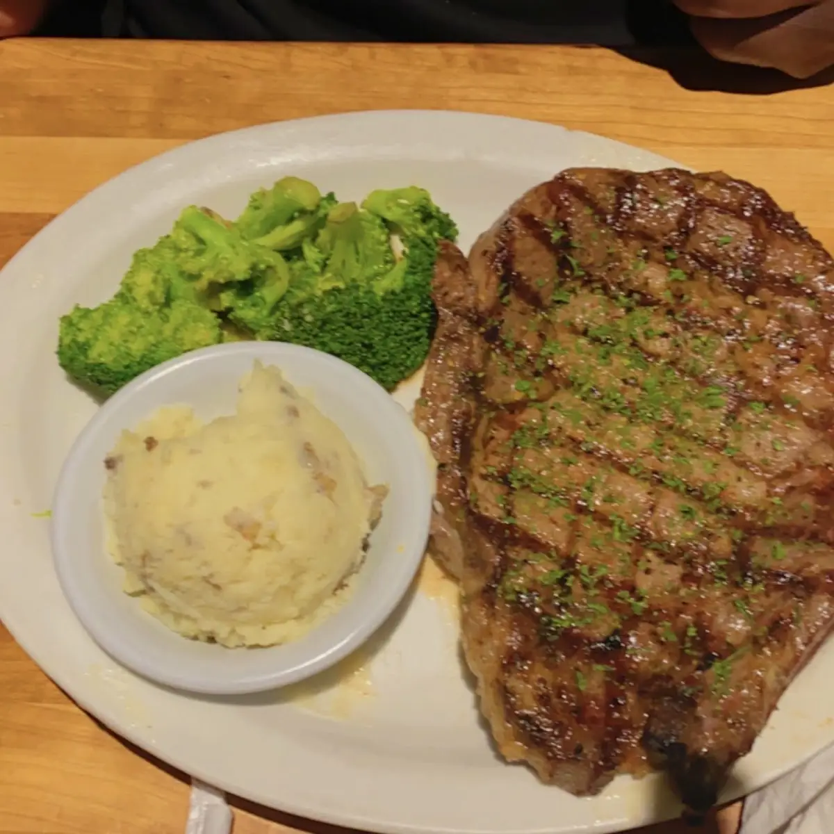 Ribeye Steak with Herbed Butter
