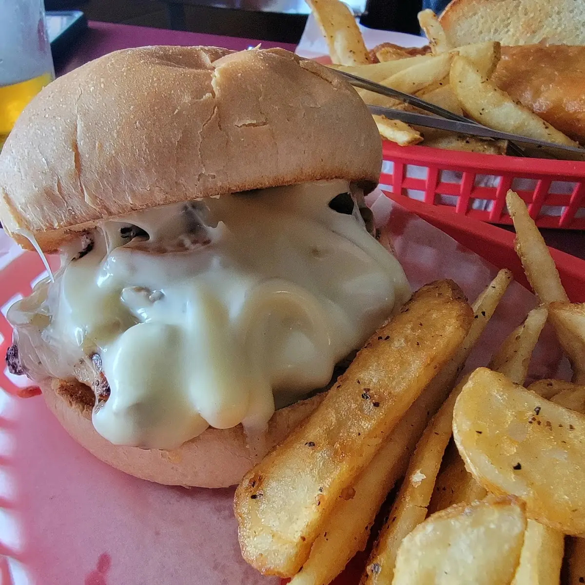 Mushroom Swiss Burger