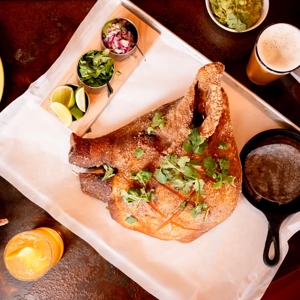 Pig Head Carnitas Platter
