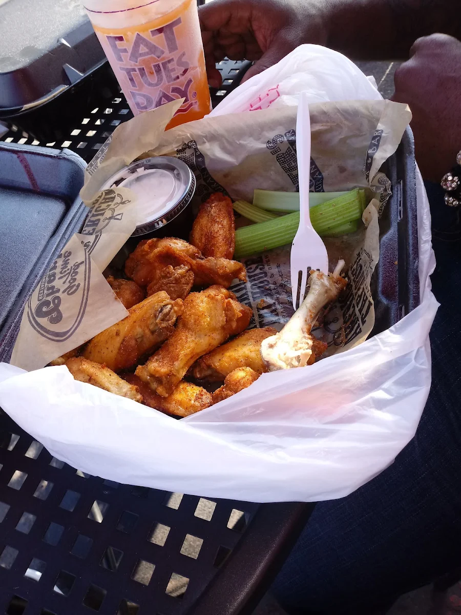 Old Bay Wings and Fries