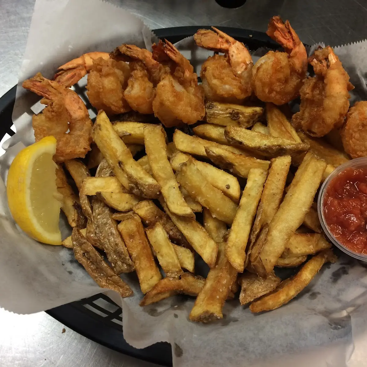 Hand Battered Shrimp & Fries