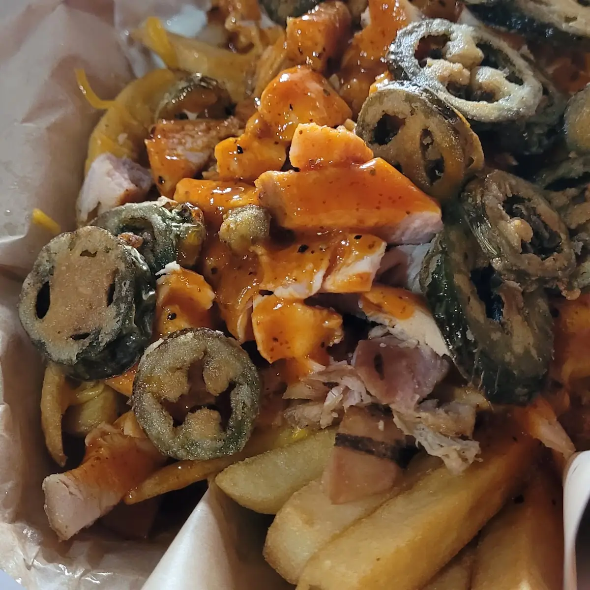 Buffalo Chicken Loaded Fries