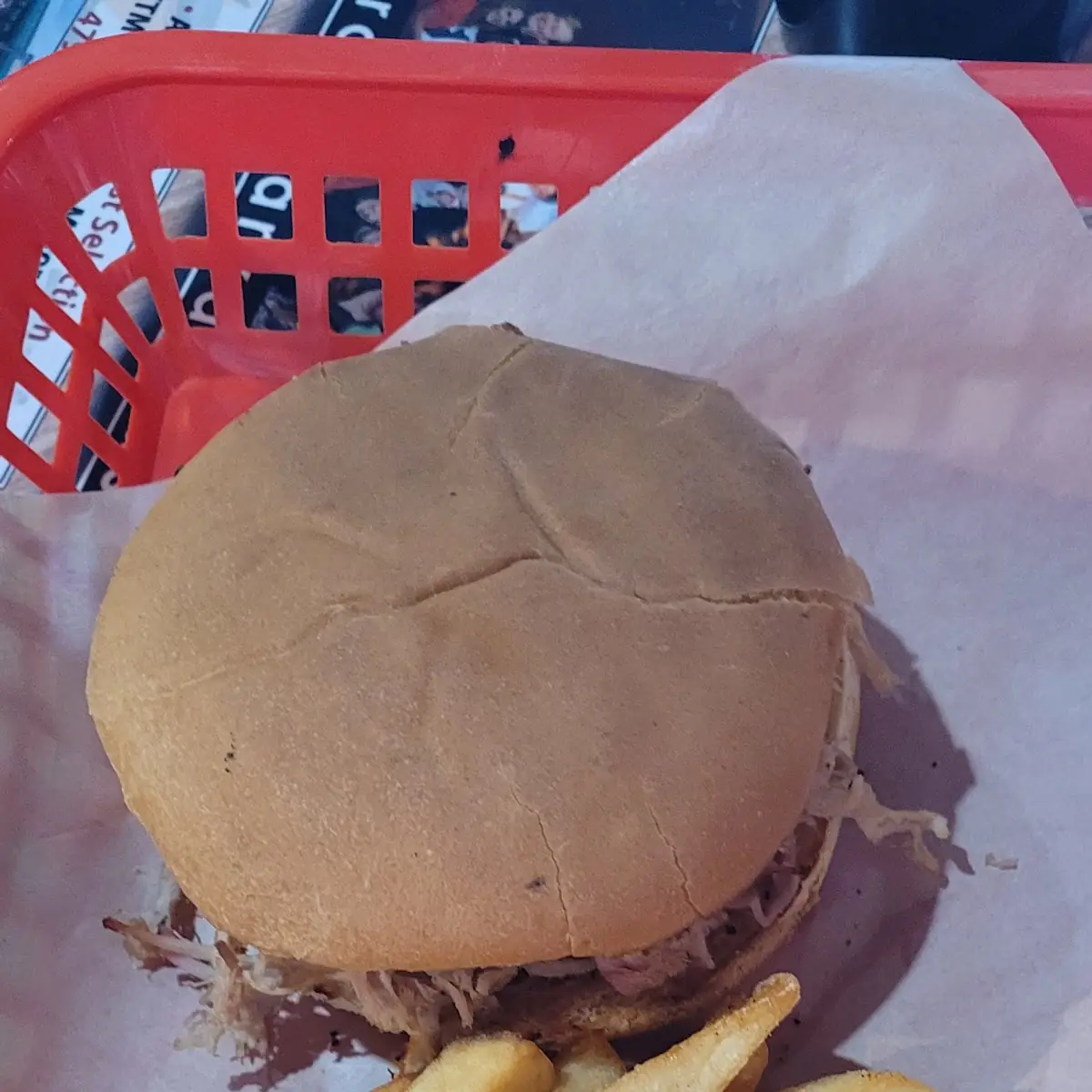 Kids Pulled Pork and Fries