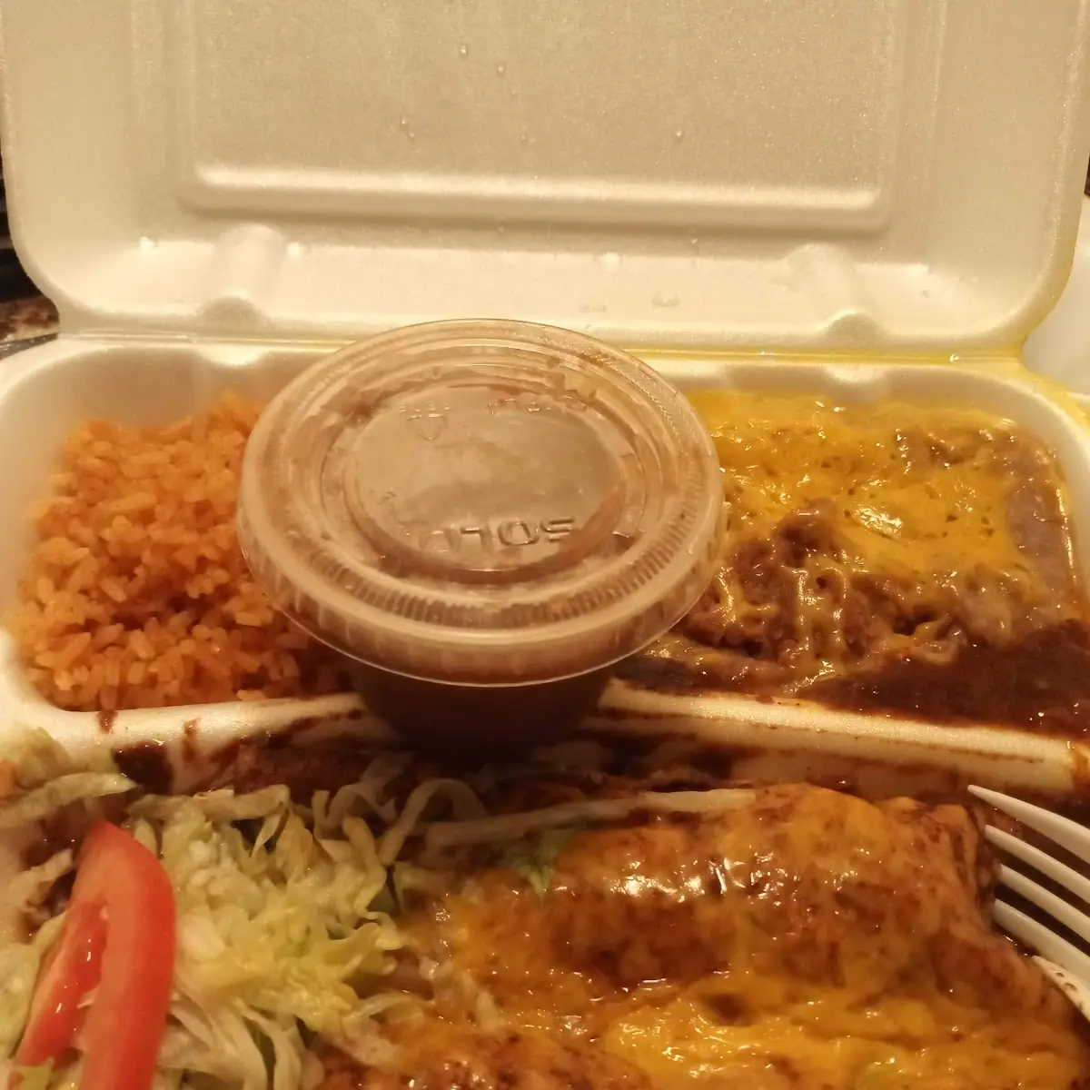 Chicken Enchiladas Plate