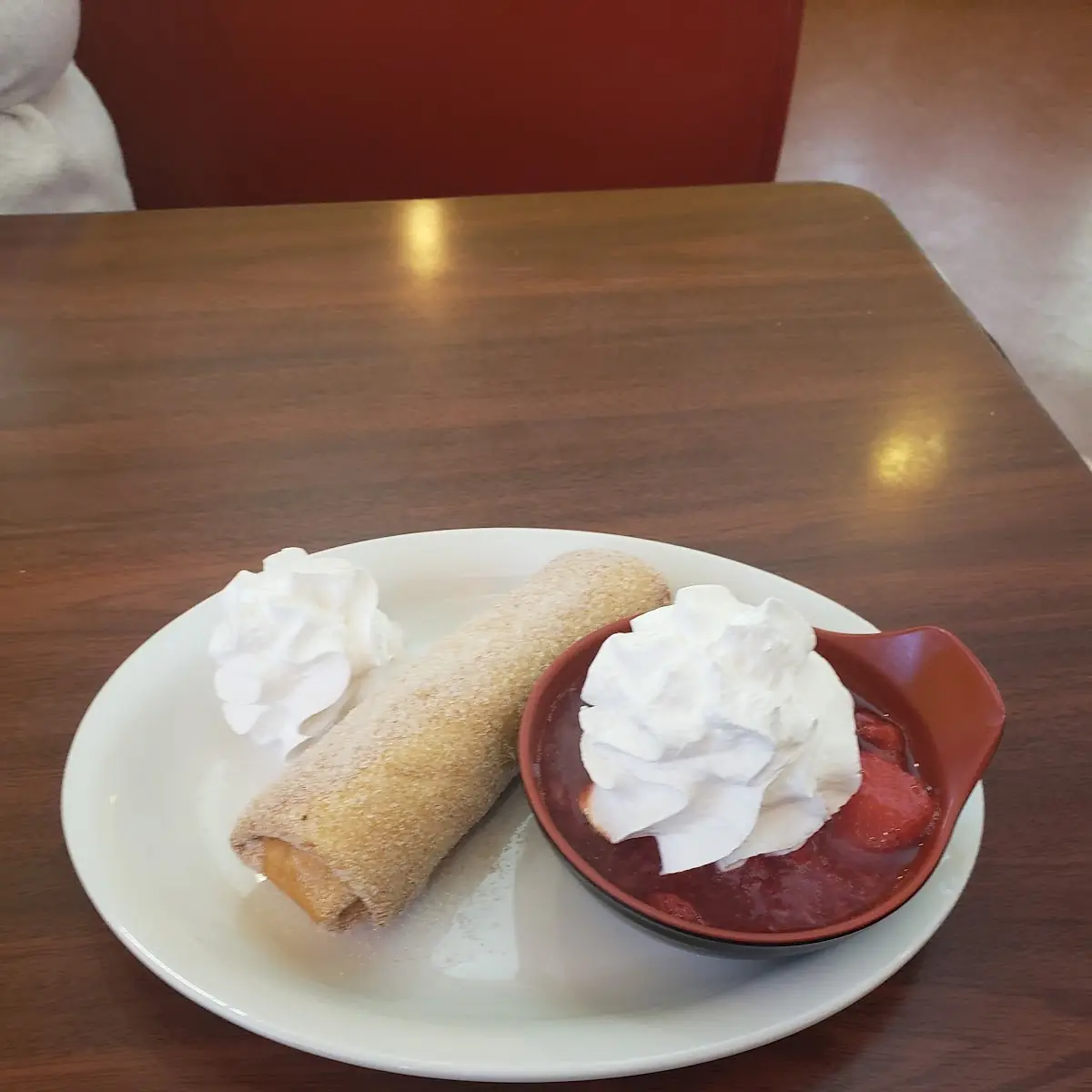 Shredded Beef and Bean Chimichanga