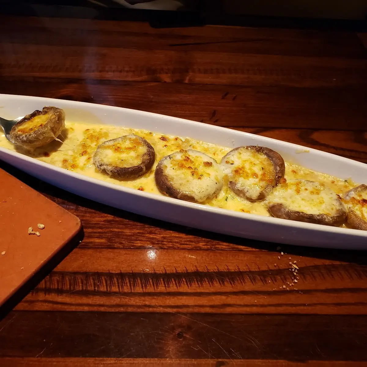 White Cheddar Stuffed Mushrooms
