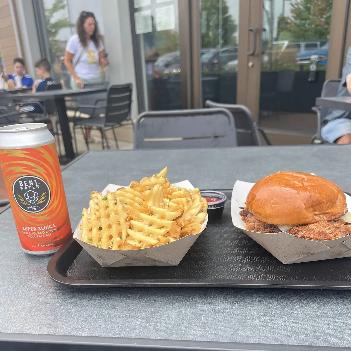 Chicken and Beef Burger