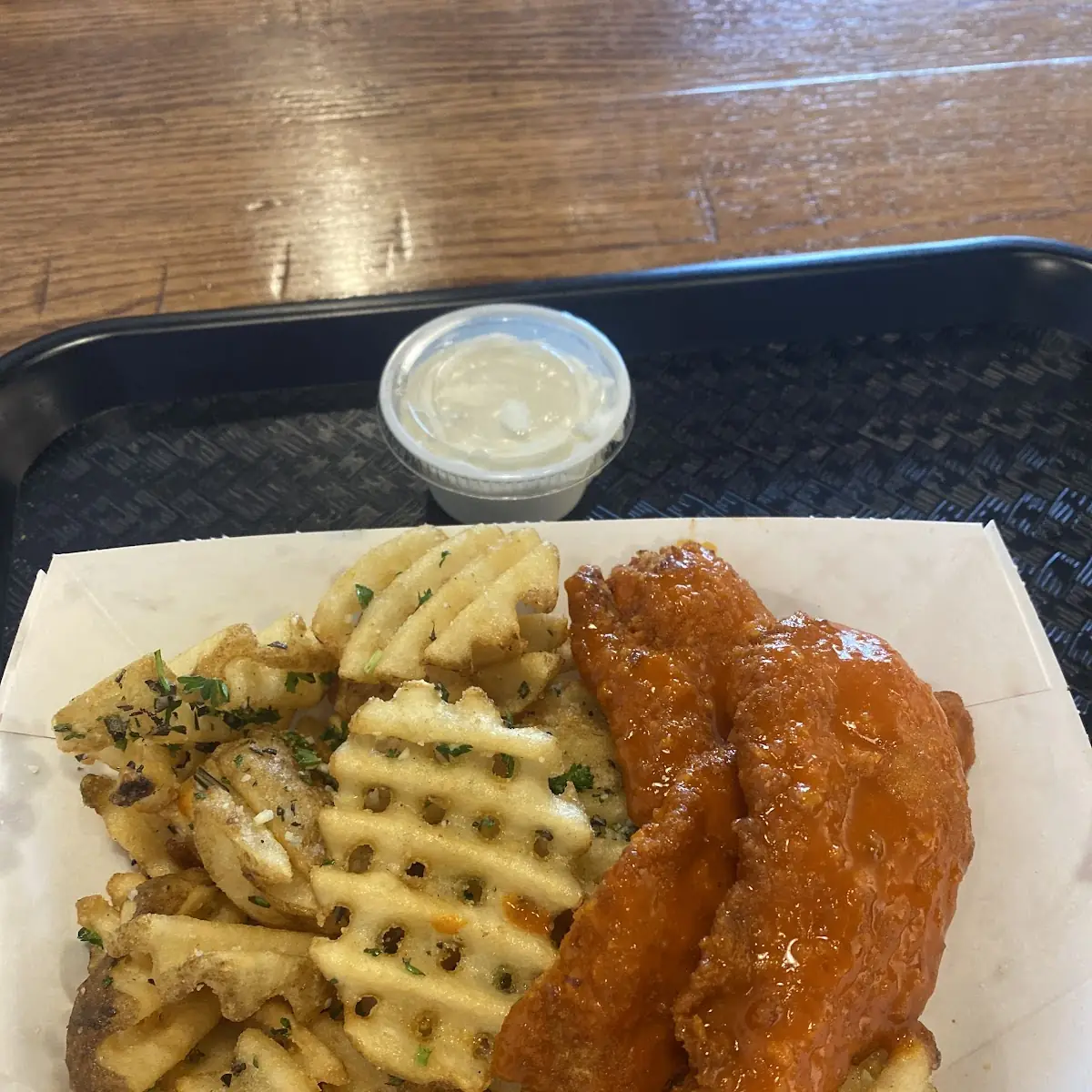 Chicken Strips & Waffle Fries