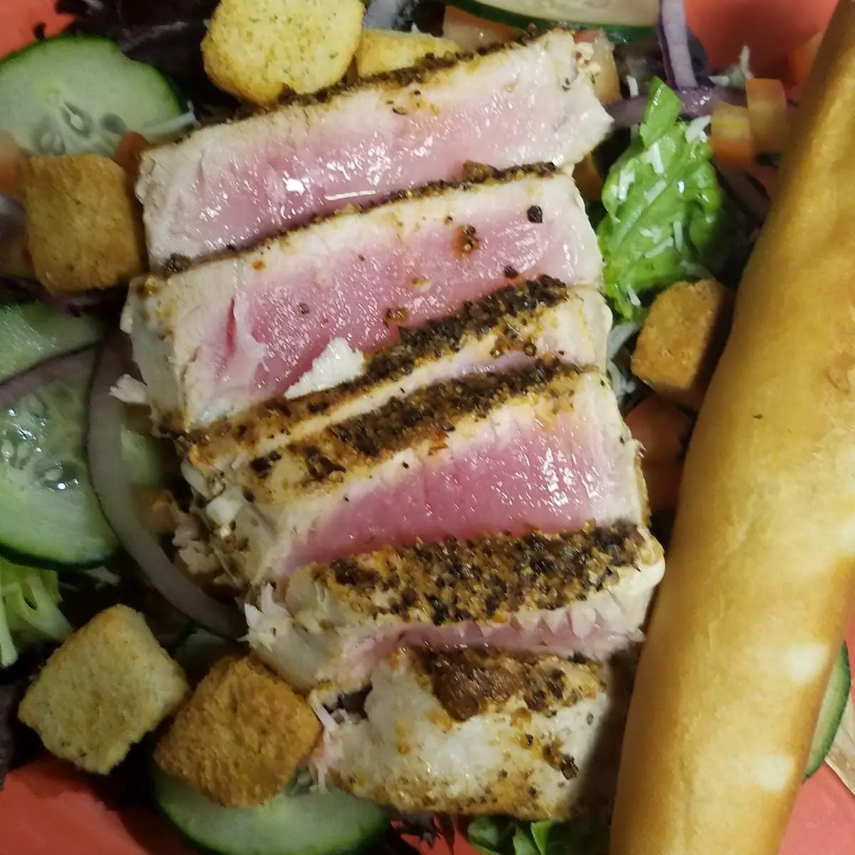 Rare Blackened Tuna Salad