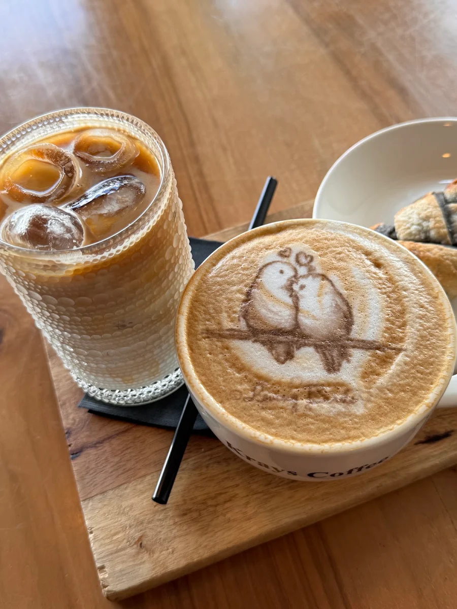 Cappuccino and Iced Latte